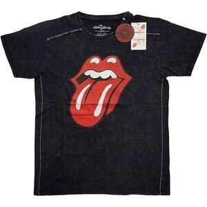 The Rolling Stones Ing Classic Tongue (Wash Collection) Unisex Black 2XL kép