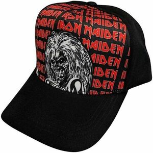 Iron Maiden Sapka Eddie Logo Repeat Black kép