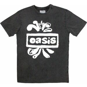 Oasis Ing Logo Splat Stone Wash Unisex Charcoal Grey 2XL kép