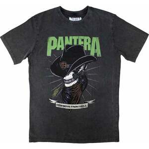 Pantera Ing Skeleton Cowboy Stone Wash Unisex Charcoal Grey M kép