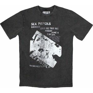 Sex Pistols Ing Manchester Flyer Stone Wash Unisex Charcoal Grey M kép