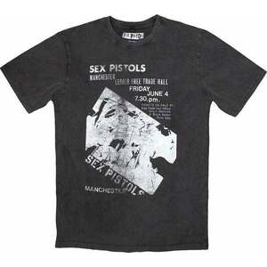 Sex Pistols Ing Manchester Flyer Stone Wash Unisex Charcoal Grey L kép