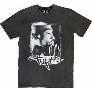 2Pac Ing Spray Photo Stone Wash Unisex Charcoal Grey S kép