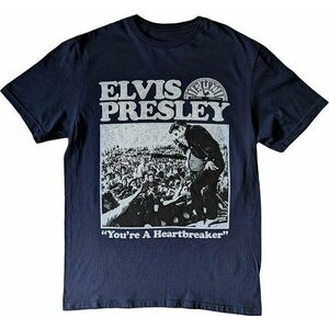 Elvis Presley Ing Heartbreaker Unisex Navy Blue M kép