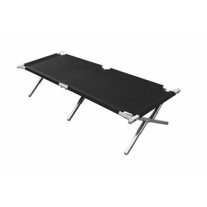 BasicNature Alu-Campbed Utazási nyugágy fekete 210 cm kép