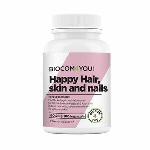 Happy Hair, Skin and Nails kapszula 100 db - Biocom kép