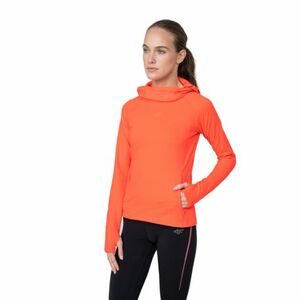 Hőszigetelt női edzőpulóver kapucnival 4F WOMENS FUNCTIONAL SWEATSHIRT BLDF012-62N-RED NEON kép