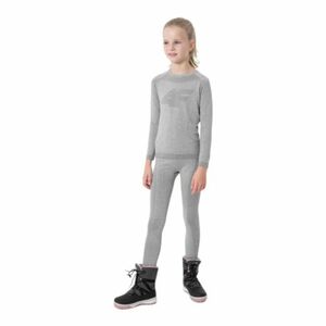 Alsó és felső lány termikus fehérnemű 4F JUNIOR GIRLS SEAMLESS UNDERWEAR JBIDB001-27M-COLD LIGHT GREY kép