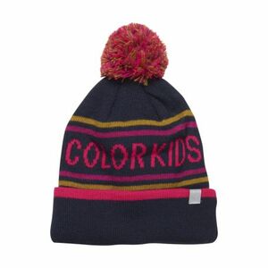 Junior téli sapka COLOR KIDS Hat logo CK, pink glo kép