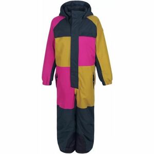 Lány téli overál COLOR KIDS Coverall colorblock, AF 10.000, festival fuchsia kép