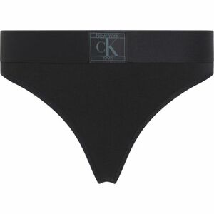 Női bugyi CALVIN KLEIN 1 PACK-THONG-BLACK kép