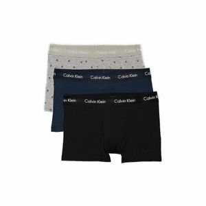 Férfi boxerek CALVIN KLEIN 3 PACK-LOW RISE TRUNK-BLK, DIAMOND LOGO_GR HEATH, N STONE kép