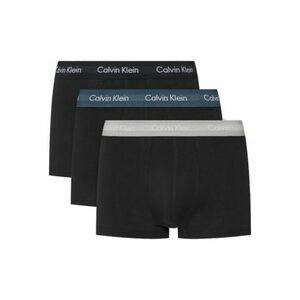 Férfi boxerek CALVIN KLEIN 3 PACK-LOW RISE TRUNK-B- BLK, HEMISPHERE BL, ASH WBS kép