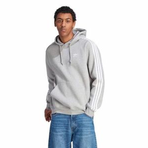 Hőszigetelt kapucnis férfi pulóver ADIDAS 3-stripes hoody-Grey kép