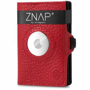 Slimpuro ZNAP Airtag Wallet, 12 kártya, érmés rekesz, 9 x 1, 8 x 6 cm (Sz x M x M), RFID-védelem kép