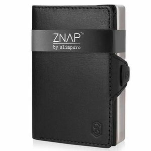 Slimpuro ZNAP, vékony pénztárca, 8 kártya, érmetartó, 8 x 1, 5 x 6 cm (SZ x M x M), RFID védelem kép