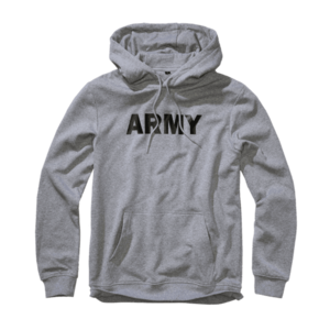 Brandit Hoodie Army, szürke melange kép