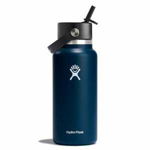 Hydro Flask Széles termo palack szájjal 32 OZ Wide Flex Straw Cap, indigo kép