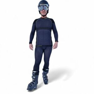 Férfi termonadrág BLIZZARD Mens long pants, anthracite neon yellow kép