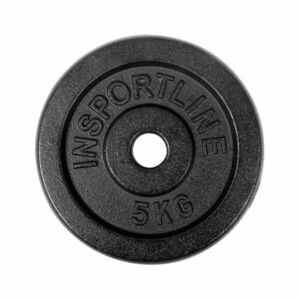 Öntöttvas súlyzótárcsa inSPORTline Castblack 5 kg 30 mm kép
