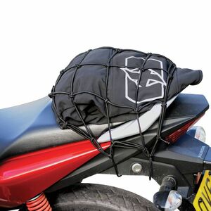 Rugalmas csomagleszorító háló motorkerékpárokhoz Oxford Cargo Net 30x30 cm fekete kép
