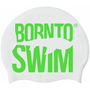 úszósapka borntoswim classic silicone fehér/zöld kép