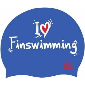 úszósapka borntoswim i love finswimming cap kék kép