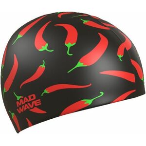 Mad wave chilli swim cap fekete/piros kép