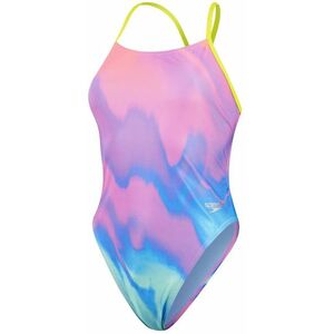 Speedo womens allover digital tie back - pastel ripples l - uk36 kép