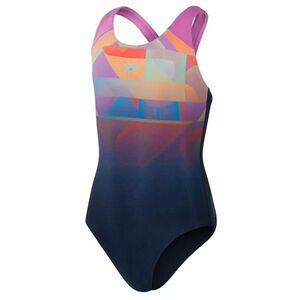 Speedo digital placement splashback girls pink/navy 128cm kép