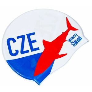Borntoswim cze swimming cap fehér/kék kép