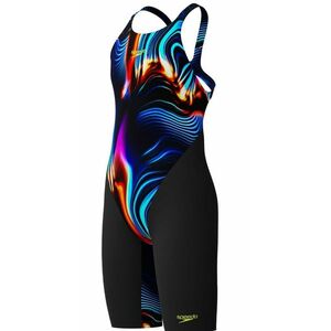 Speedo fastskin endurance+ max openback kneeskin girls black/blue kép