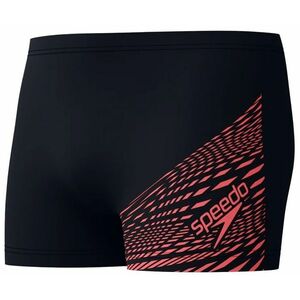 Speedo medley logo aquashort black/coral pink xl - uk38 kép