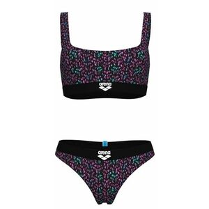 Arena monogram elastic bikini brallette black/multi xl - uk38 kép