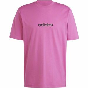 adidas ESSENTIALS LINEAR SINGLE JERSEY Férfi póló, rózsaszín, méret kép