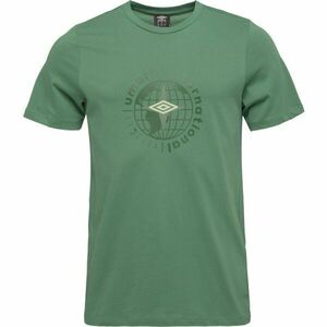 Umbro GLOBE GRAPHIC TEE Férfi póló, zöld, méret kép