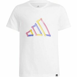 adidas BIG LOGO TEE Fiú póló, fehér, méret kép