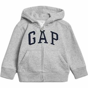 GAP FULLZIP LOGO Fiú pulóver, szürke, méret kép