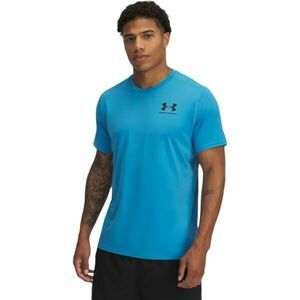 Under Armour HEATGEAR FITTED Férfi póló, kék, méret kép