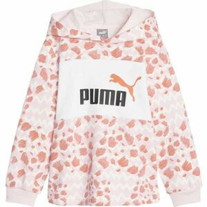 Puma ESSENTIALS MIX MTCH HOODIE TR Lány pulóver, rózsaszín, méret kép