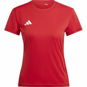 adidas ADIZERO ESSENTIALS TEE W Női futópóló, piros, méret kép