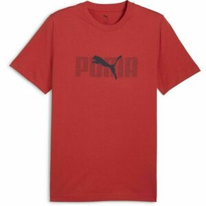 Puma ESSENTIALS LOGO LAB TEE Férfi póló, piros, méret kép