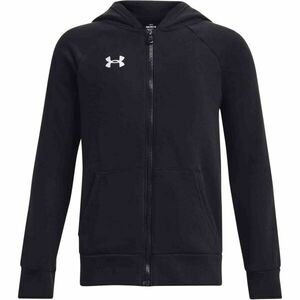 Under Armour RIVAL FLEECE FZ HOODIE Fiú pulóver, fekete, méret kép