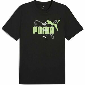 Puma ESSENTIALS LOGO LAB SUMMER TEE Férfi póló, fekete, méret kép
