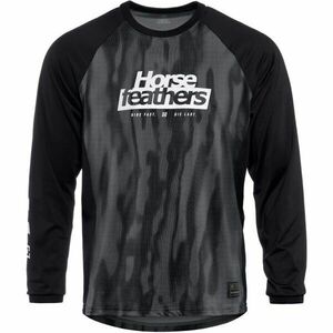 Horsefeathers SPIKE LS Férfi kerékpáros mez, sötétszürke, méret kép