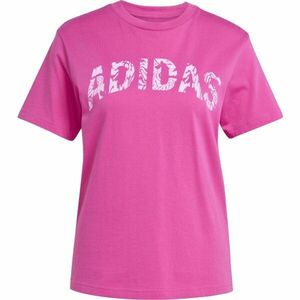 adidas CAMO GRAPHIC TEE Női felső, rózsaszín, méret kép