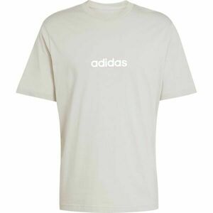adidas ESSENTIALS LINEAR SINGLE JERSEY Férfi póló, bézs, méret kép