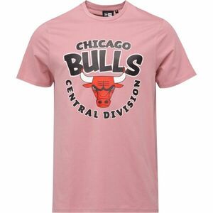 New Era CHICAGO BULLS NBA BUBBLE WORDMARK Férfi póló, rózsaszín, méret kép