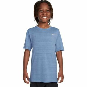Nike DRI-FIT MILER Fiú póló, kék, méret kép