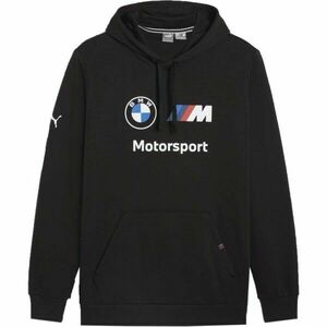 Puma BMW M MOTORSPORT ESSENTIALS HOODIE Férfi pulóver, fekete, méret kép